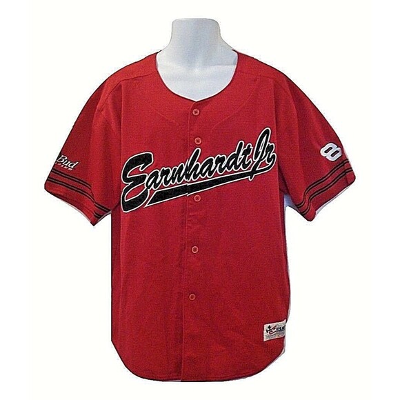 Dale Earnhardt Jr Nascar Jersey Vintage Chase Embroidered Bud Racing Size L - Picture 1 of 8